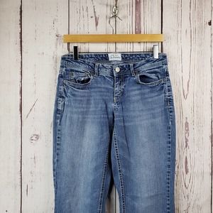 Aeropostale Chelsea Bootcut Curvy Jeans Juniors Size 7/8 Medium Wash Blue